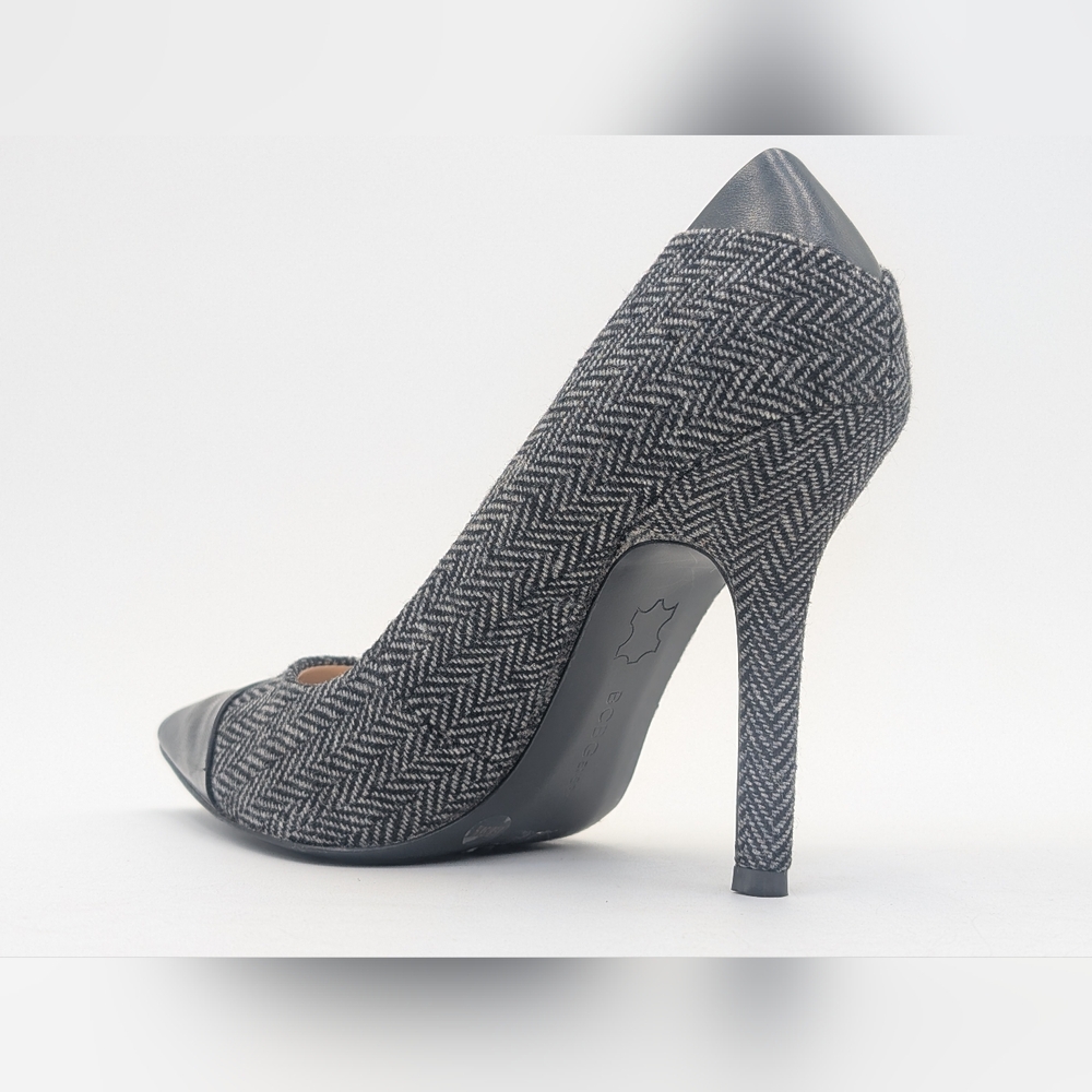 BCBGeneration Duboise Size 6.5 Stilleto Pointed Toe Fabric With Leather Accents - Picture 6 of 17